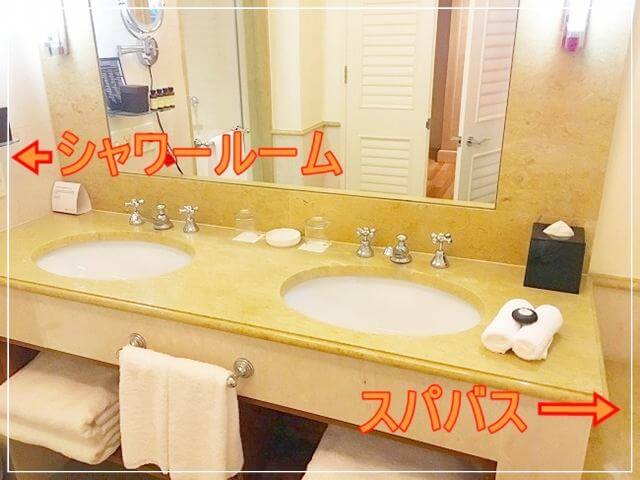 ケアンズ・プルマンリーフホテルカジノの洗面台