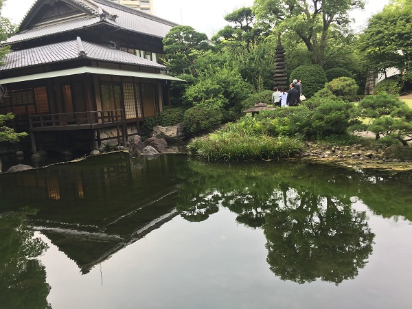 太閤園の池