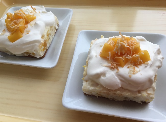南国の味!マンゴーとパイナップルのレアチーズケーキの作り方