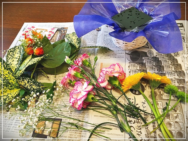 傷んだ花と元気な花をわける