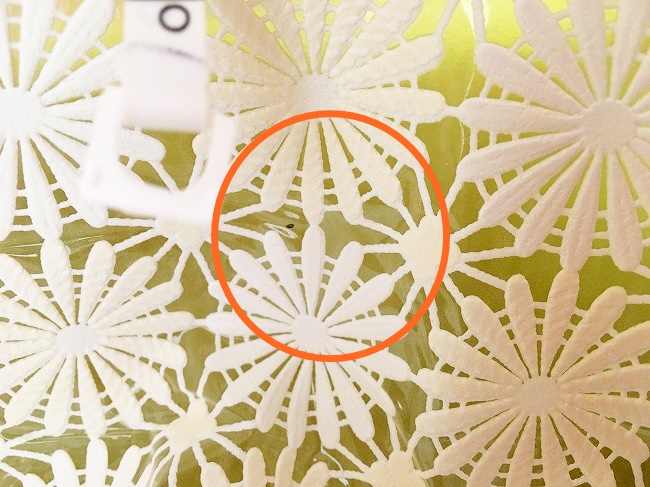マジックペンで切る箇所を印