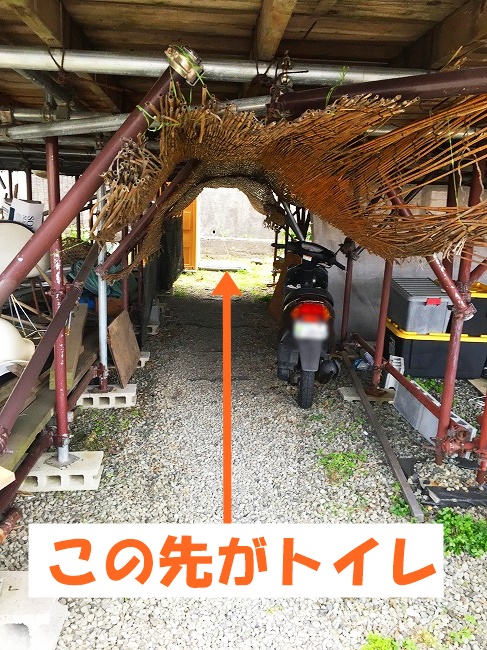 トイレへの道