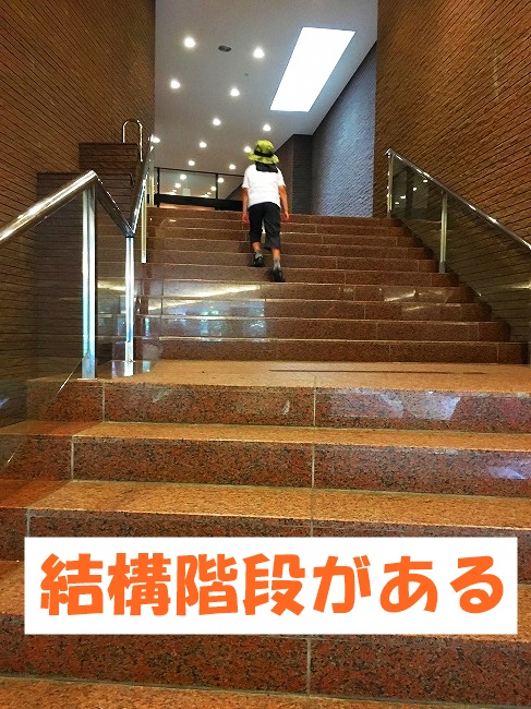 ホテルマロウド軽井沢の階段