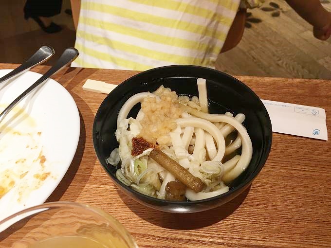 息子がつくったうどん