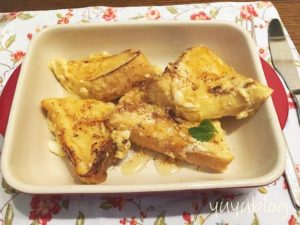 お腹がすいたときのおやつ。簡単ふわふわフレンチトーストの作り方