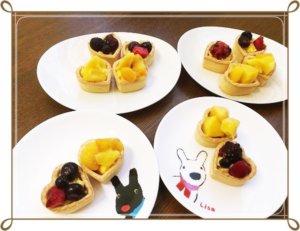 市販のミニタルトを使ったレシピ。カスタードのフルーツミニタルト