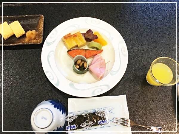 不動口館の子ども用の朝食