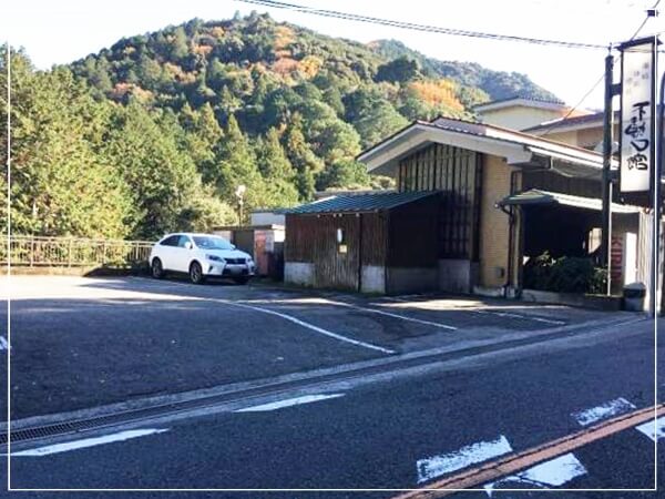 不動口館の駐車場