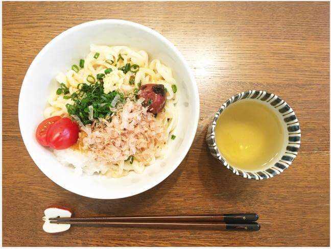 「元気玉」で作ったぶっかけうどん