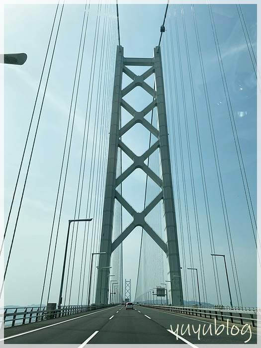 明石海峡大橋を運転