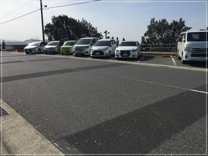 「道の駅うずしお」の駐車場