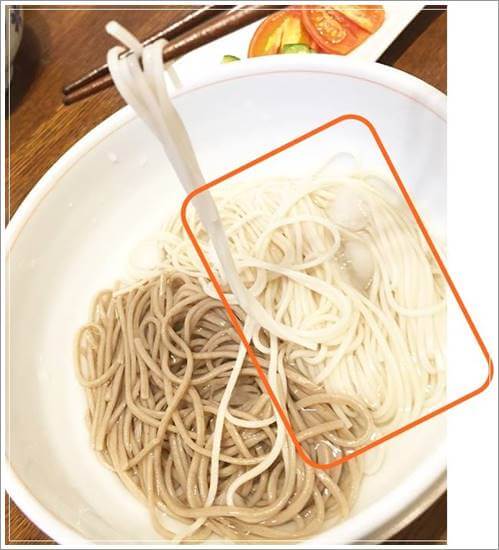 一番白い麺の「爽やか更科」蕎麦