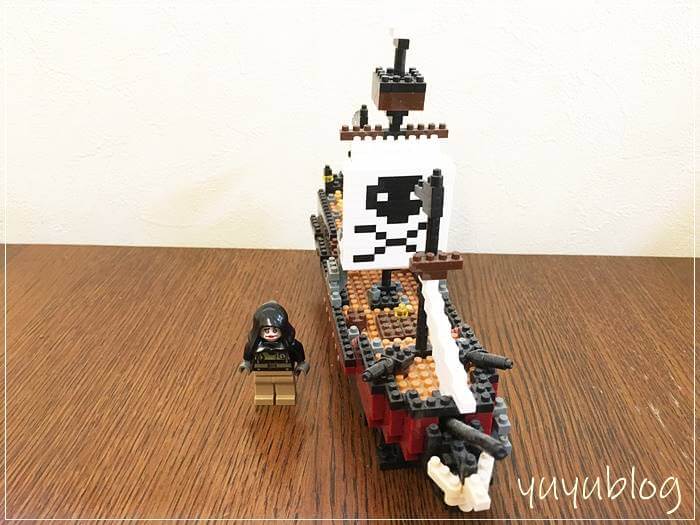 ナノブロックの海賊船