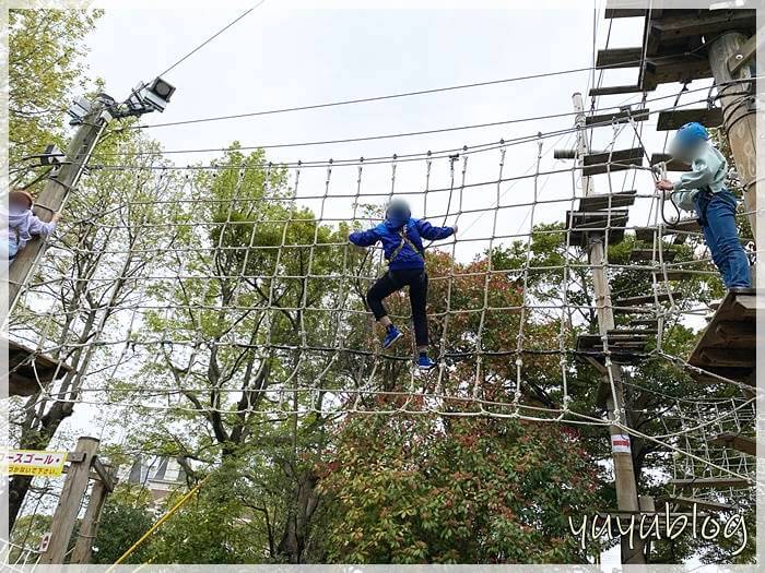 ハウステンボスのアスレチック「天空の城」のネット