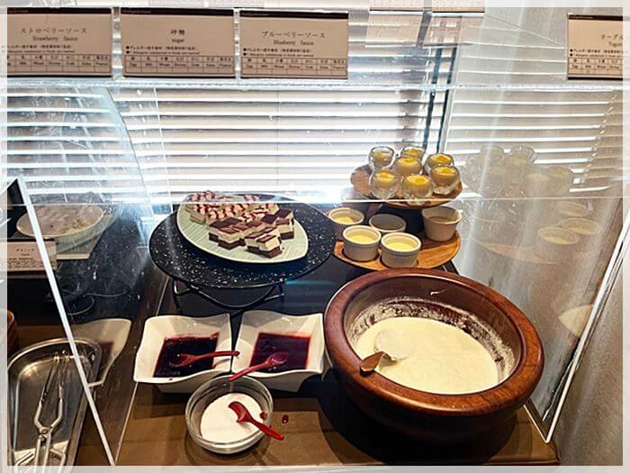 三井ガーデンホテル大阪プレミアの朝食のデザート