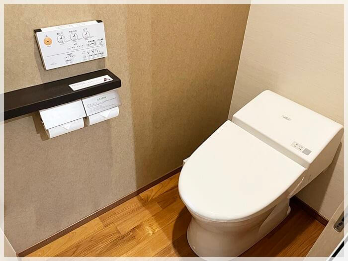 三井ガーデンホテル大阪プレミアのコンセプトフロアのトイレ