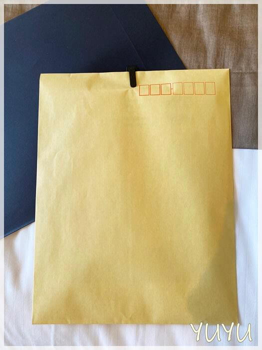 「三井ガーデンホテル大阪プレミア」の体験型謎解きイベントの封筒