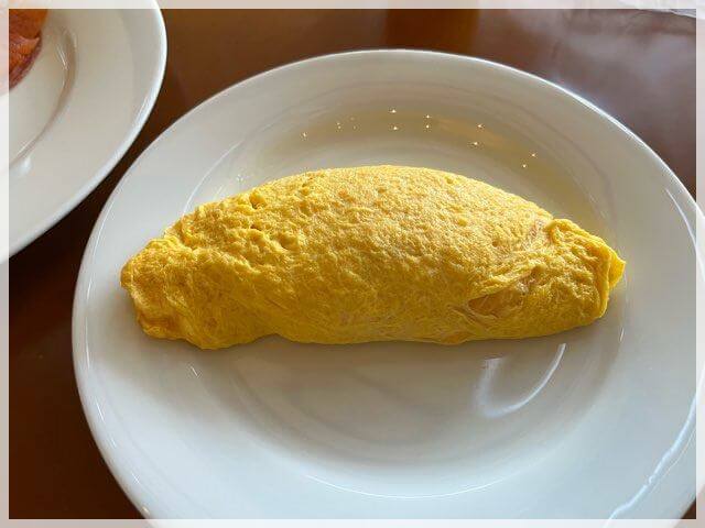 ハイアットリージェンシー大阪の朝食のオムレツ