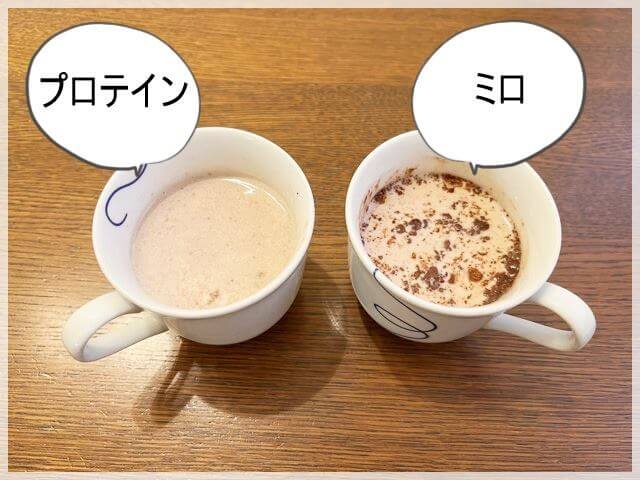 プロテインとミロ