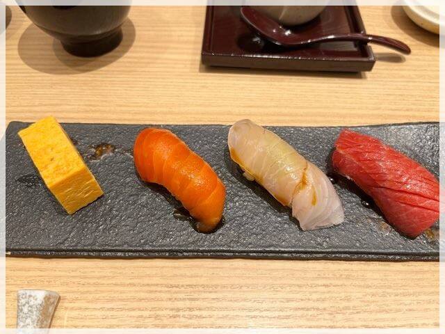 阪急百貨店寿司屋「すし淡鮃」のお寿司