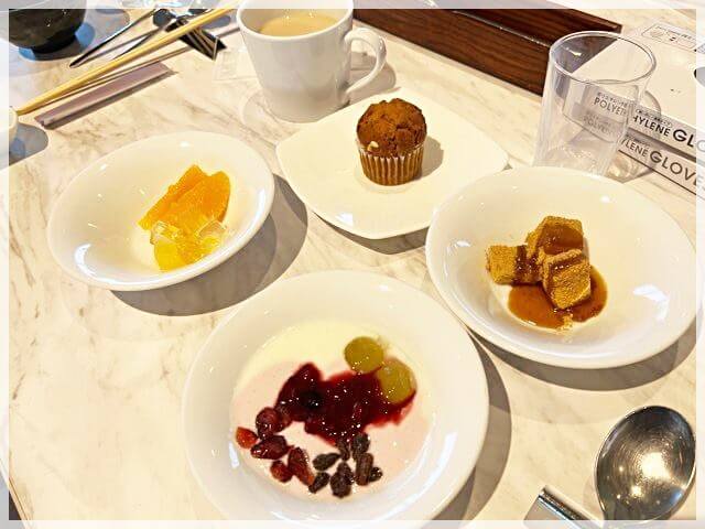 琵琶湖マリオットホテルの朝食で食べたデザート