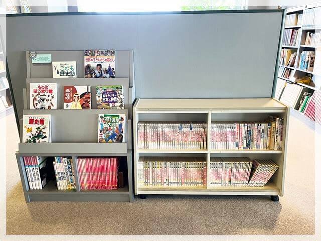 弥生文化博物館の図書コーナーにある本