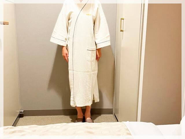 星野リゾートトマム「ザ・タワー」のパジャマ