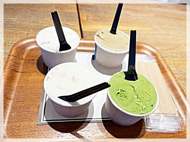 琵琶湖テラスのカフェのジェラート