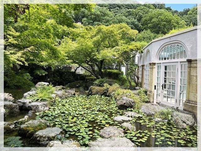 アサヒグループ大山崎山荘美術館の安藤忠雄氏設計の「夢の箱」外観