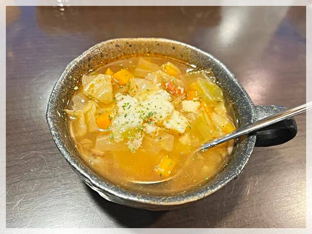 「ペコリーノ」のスープ