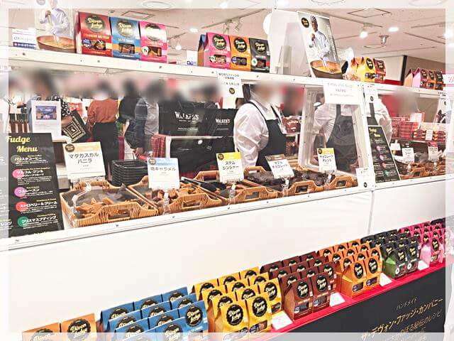 阪急梅田英国フェア2024で販売されていたファッジの量り売りのお店