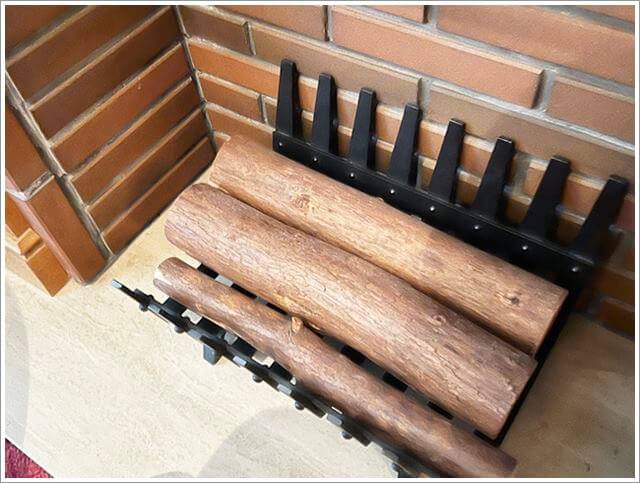 奈良ホテルコネクティングルームにあった暖炉の薪は本物