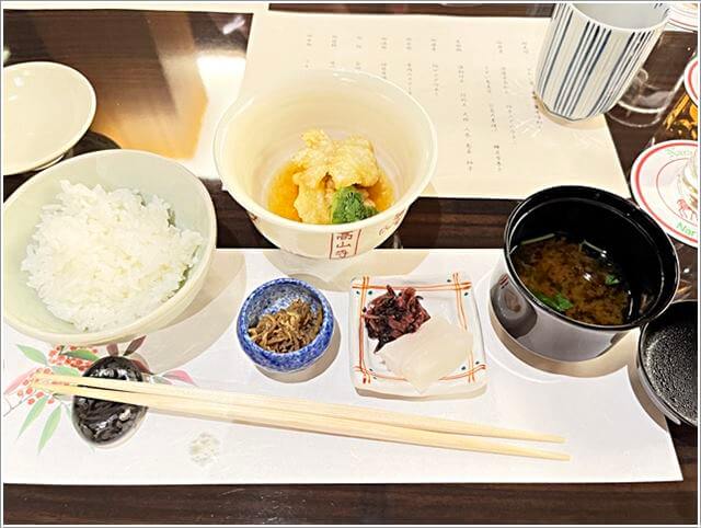奈良ホテル和食レストラン「華菊」のディナー