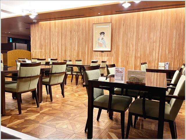 奈良ホテル和食レストラン「華菊」の店内