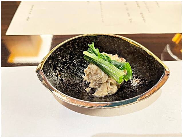奈良ホテル和食レストラン「華菊」の先付