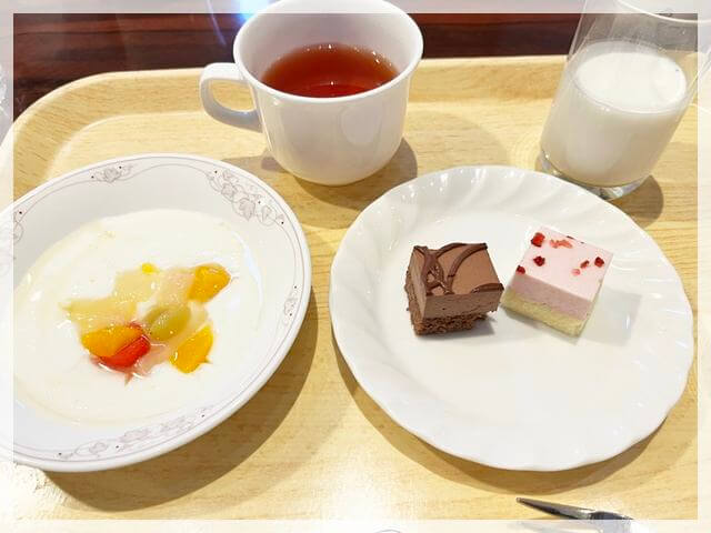 倉敷アイビースクエアの朝食②デザート