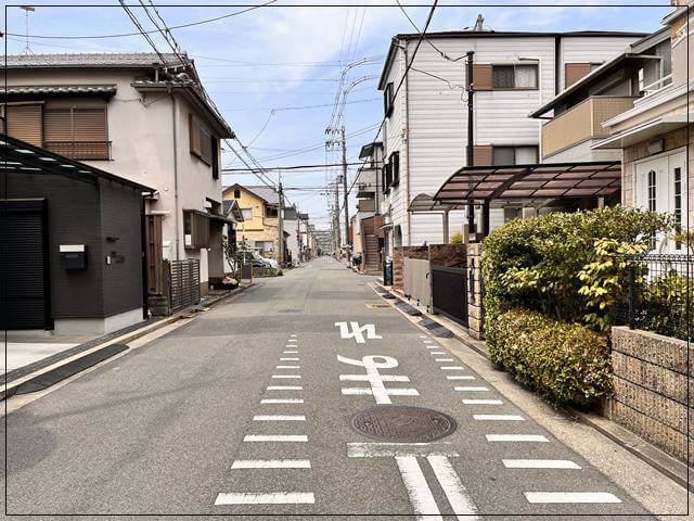 チン電「寺地町駅」から歩いて「食堂ネコとトラ」へ