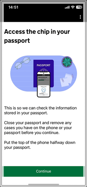 イギリスETA申請でICチップをスマホで読み込む
