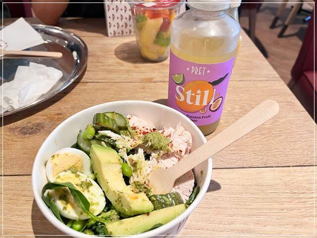 イギリスのカフェチェーン「PRET」で食べたサラダ