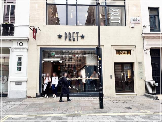イギリスのカフェチェーン「PRET」