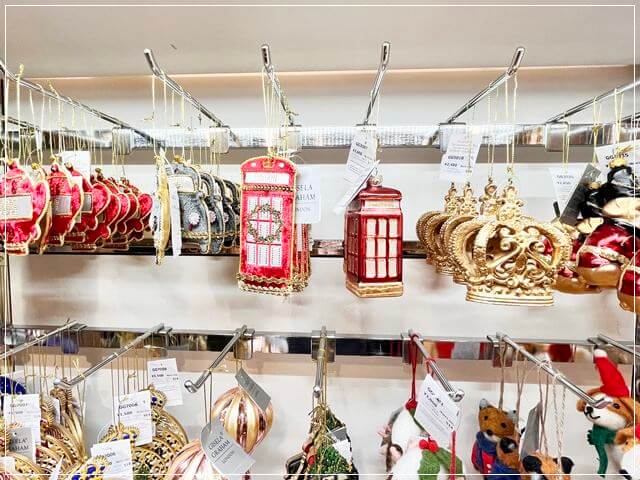 イギリスらしいクリスマスのオーナメント|阪急うめだ英国フェア