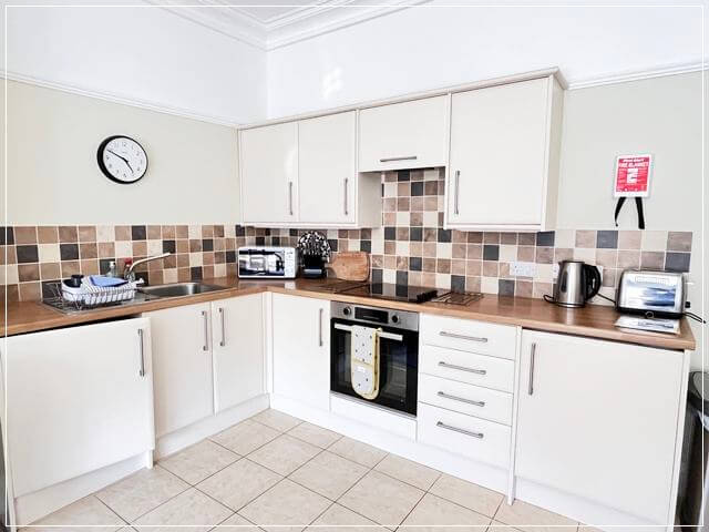 イギリスのハロゲイトで泊まったAirbnbのキッチン