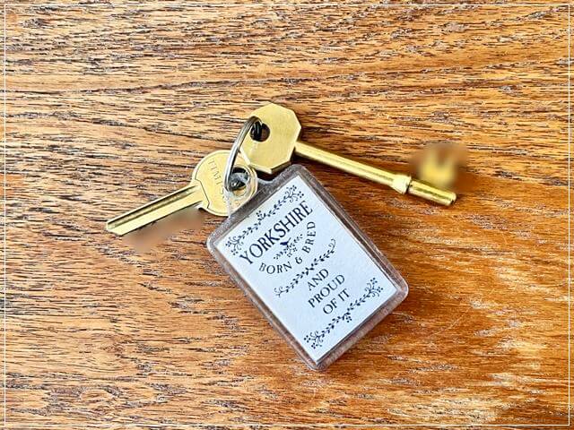 イギリスのAirbnbのレトロな鍵