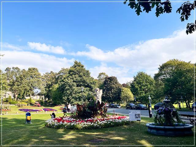 花があふれるハロゲイトの街