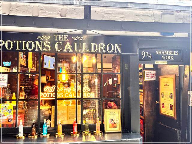 ヨークのシャンブルズ通りにあるポーションが作れるお店