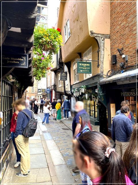 ハリポタのダイアゴン通りのモデル、ヨークのシャンブルズ通り