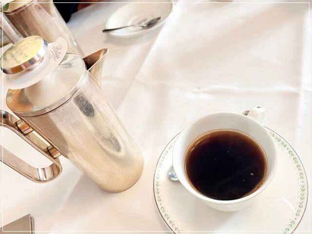 ベティーズティールームのアフタヌーンティーで飲んだコーヒー