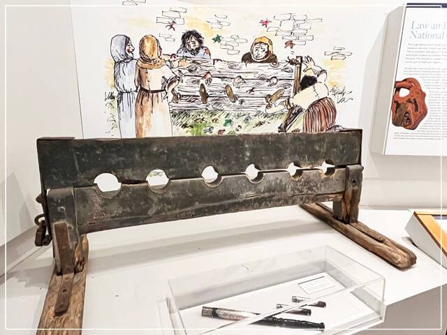 ナレスボロ博物館の中にある「さらし台」