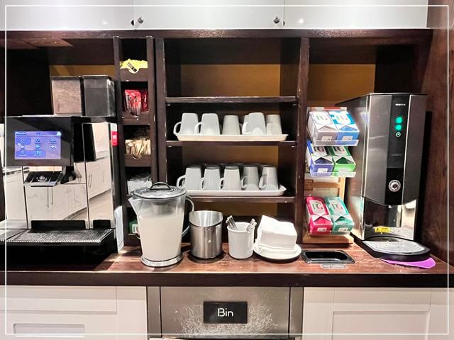 プレミアインの朝食で提供されているホットドリンク