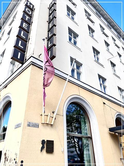 フィンランドのヘルシンキにあるホテルヘルカの外観